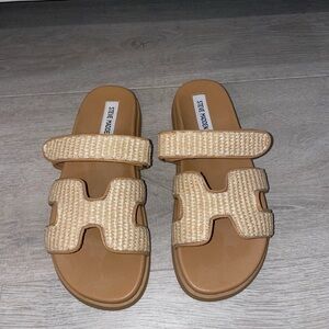 Steve Madden “Mayven” Raffia Sandals